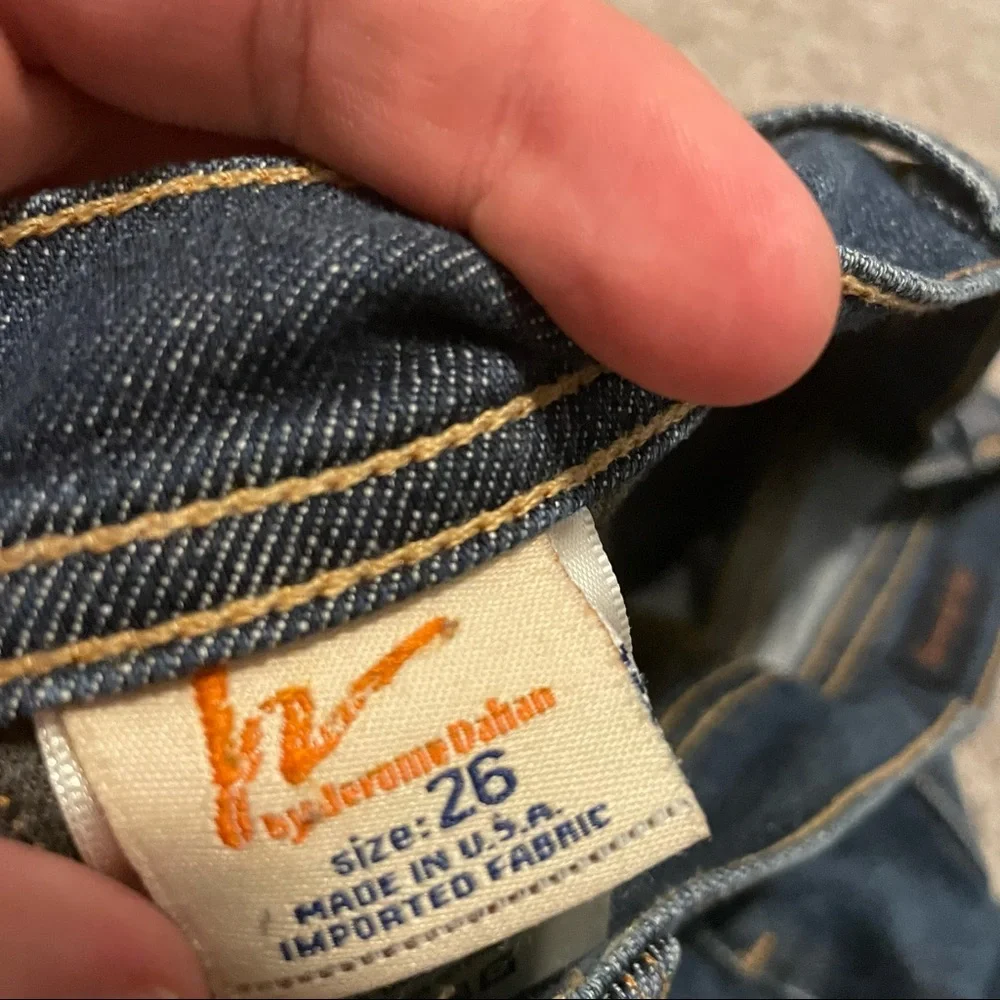 Citizens of humanity low waist flare Jean shorts blue size 26
